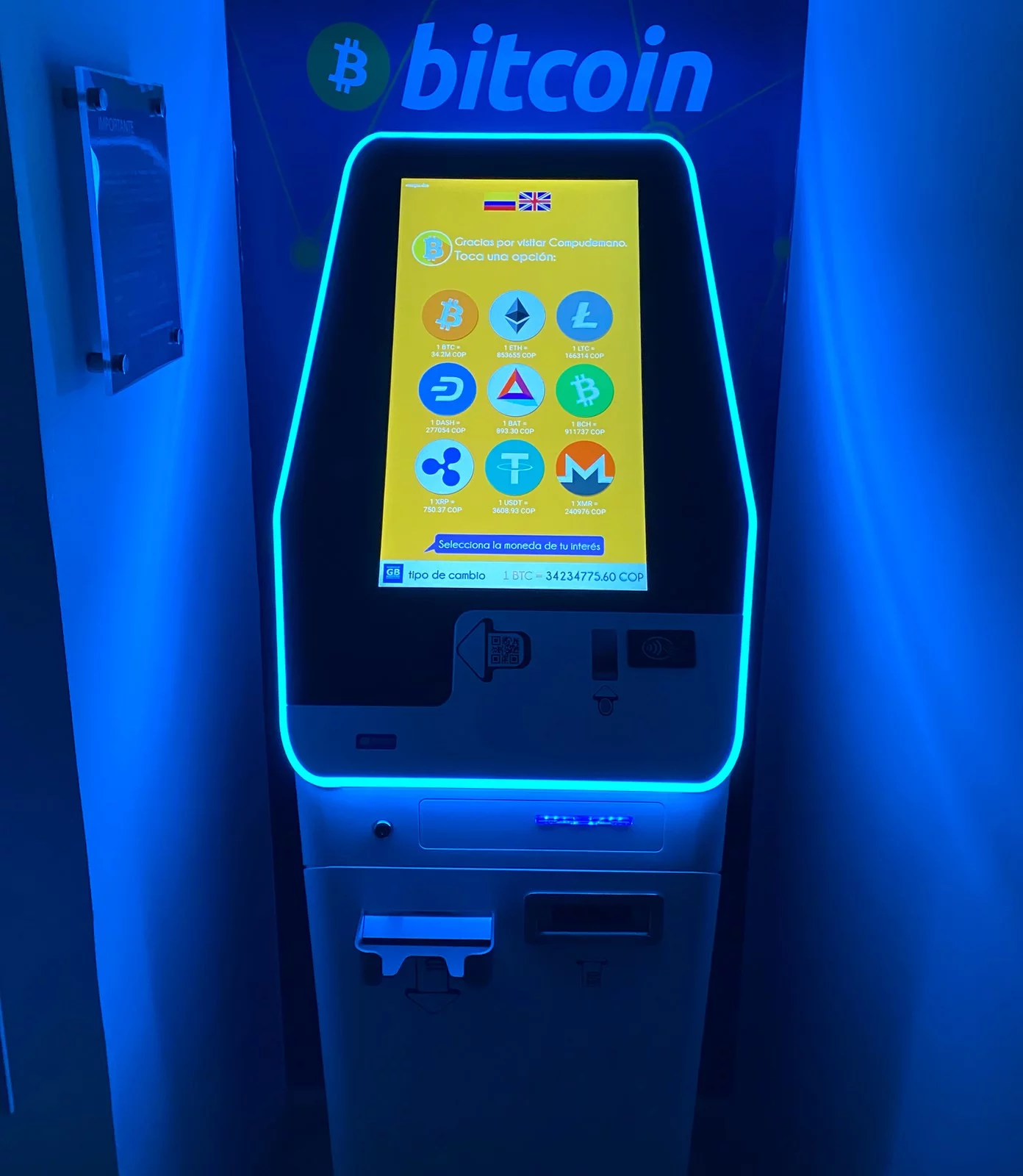 El primer cajero Bitcoin oficial de Colombia - Compudemano