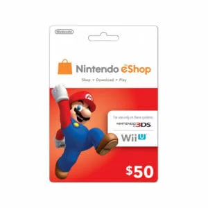 Tarjeta Nintendo eShop de $50 USD (Para comprar contenido digital como juegos)