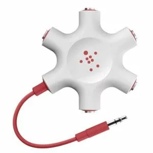 Cable Auxiliar 3.5mm a Divisor de audio x 5