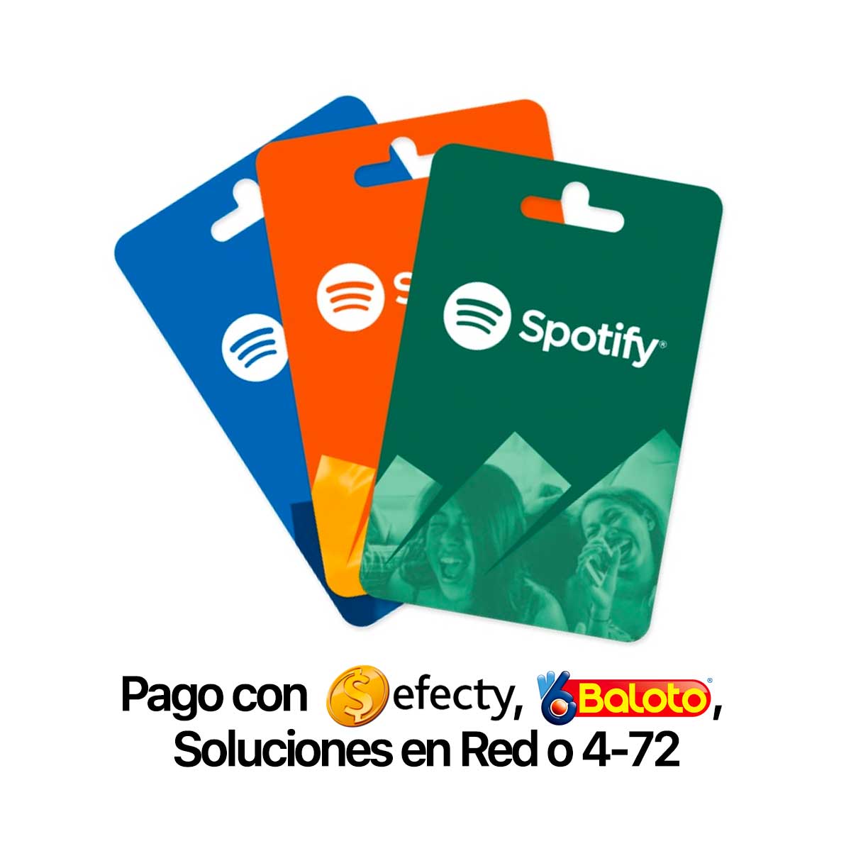 PIN Spotify $15.000 (Pago con Efecty, Baloto, Soluciones en Red o 4-72)  Colombia