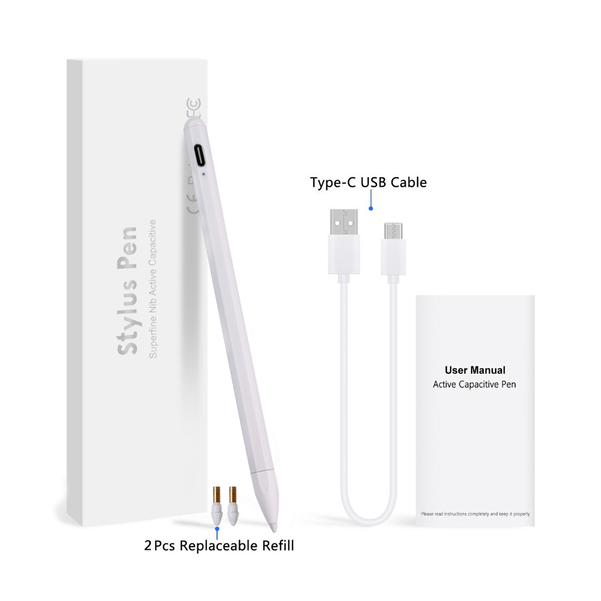  Lápiz óptico para iPad de 9ª y 10ª, Apple Pencil de 2ª  generación con rechazo de palma y carga rápida, lápiz para iPad compatible  con Apple iPad de 8ª/7ª/6ª generación, iPad