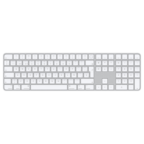 Apple Magic Keyboard con Touch ID/ teclado numérico/ idioma español | Blanco