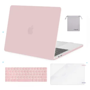 Carcasa Mosiso + Combo Protector para MacBook Pro 13" | Rose Quartz