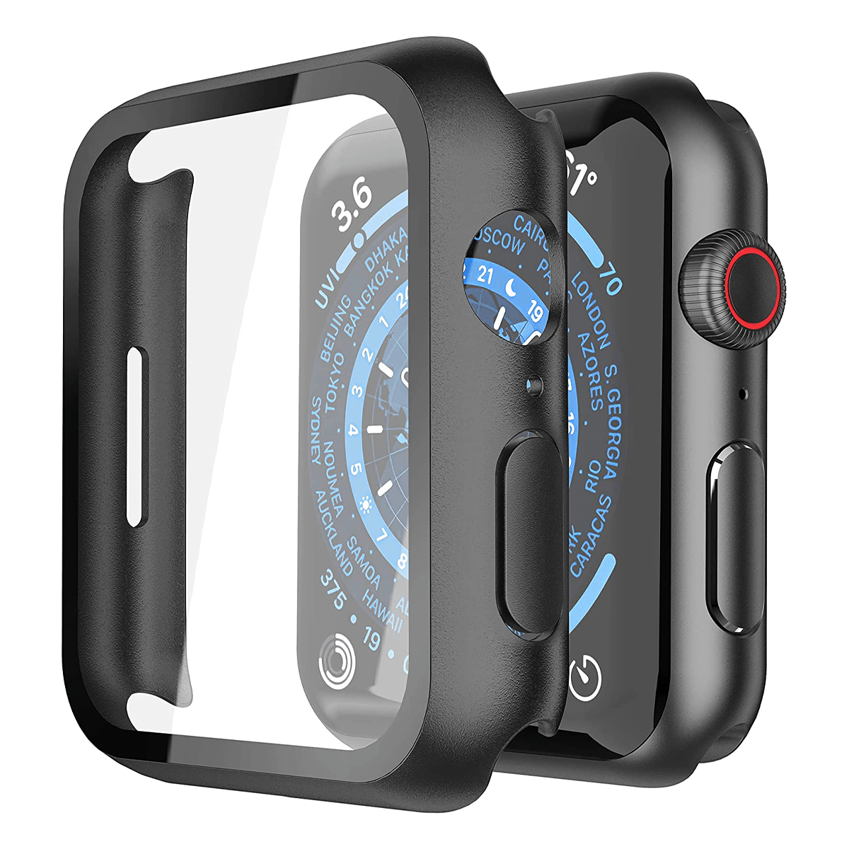 Protector Misxi para Apple Watch Series 7 de 41mm | Negro - Compudemano