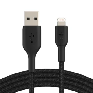 Belkin Cable Trenzado USB-A a Lightning 1m | Negro