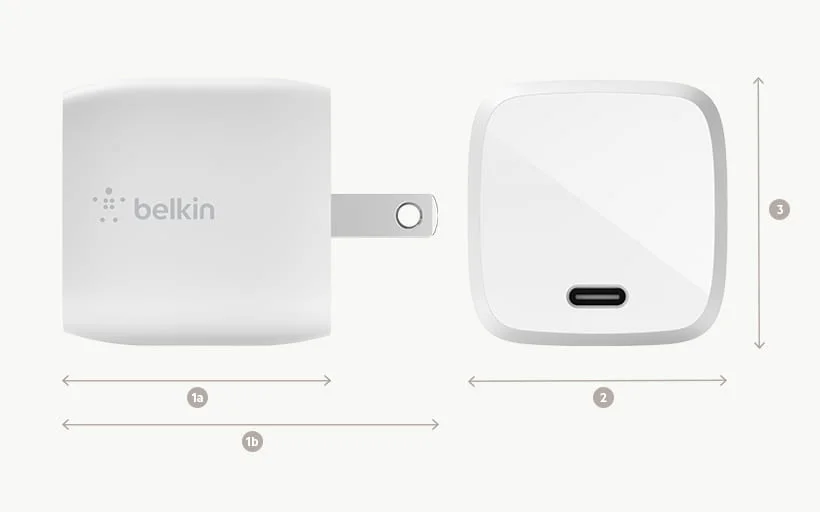 Belkin Adaptador de corriente USB-C de 25W - Compudemano