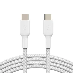 Belkin Cable Trenzado USB-C a USB-C 1m | Blanco