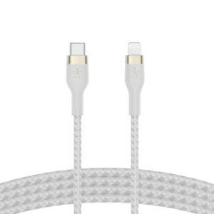 Belkin Cable Trenzado Pro Flex USB-C a Lightning 2m | Blanco