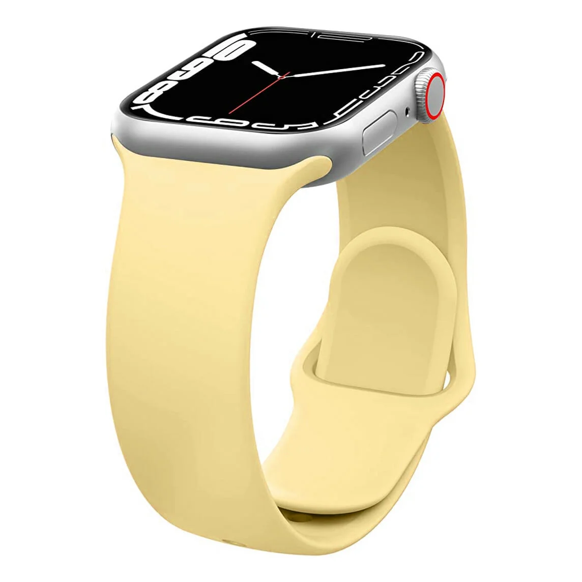 Correa de silicona para Apple Watch 42/44/45mm Amarillo claro
