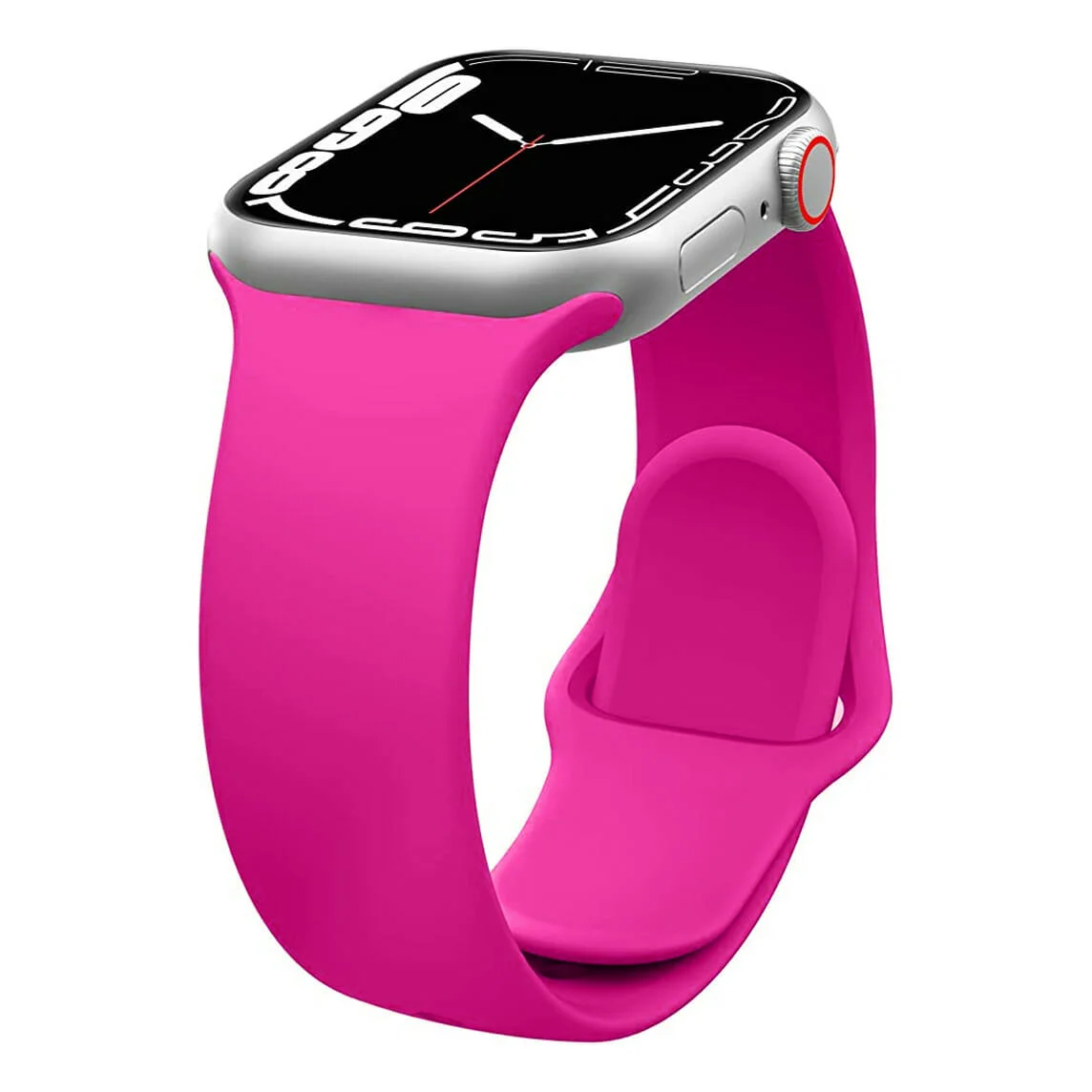 Correa de silicona para Apple Watch 42/44/45mm Fucsia Compudemano