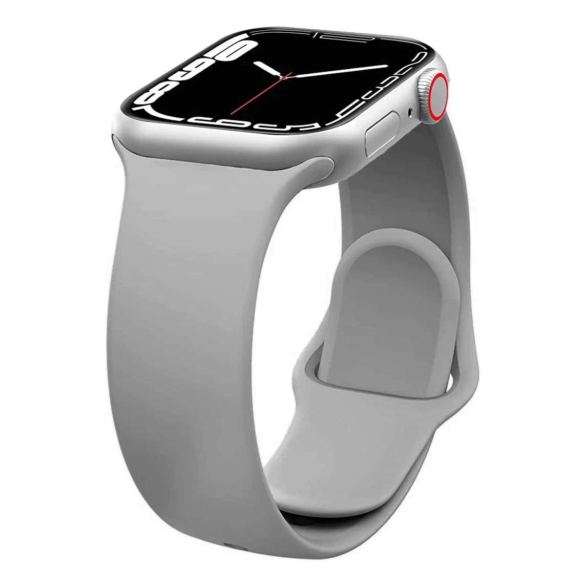 Correa de silicona para Apple Watch 42/44/45mm Gris