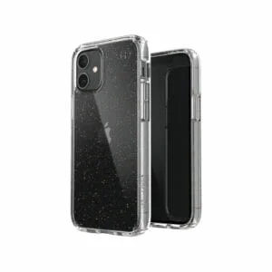 Speck Estuche Perfect-Clear con Glitter para iPhone 12 mini | Transparente