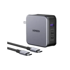 Ugreen Cargador Rápido Nexode 140W - 3 Puertos USB C GaN + Cable de carga USB C