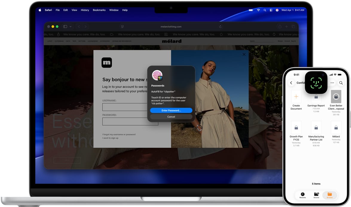 Seguridad empresarial en dispositivos Apple con Mac y iPhone